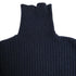 Women's Brunello Cucinelli Ribbed-Knit Rolled Neck Sweater in Navy Blue Cashmere
