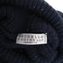Women's Brunello Cucinelli Ribbed-Knit Rolled Neck Sweater in Navy Blue Cashmere