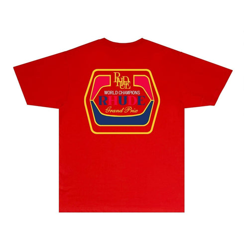 Rhude T-shirts Printed Trendy Pure Cotton