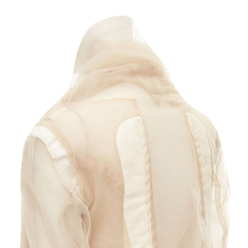 Women's Comme des Garcons deconstructed inside out tulle jacket