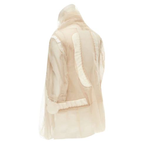 Women's Comme des Garcons deconstructed inside out tulle jacket