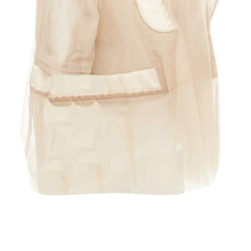 Women's Comme des Garcons deconstructed inside out tulle jacket