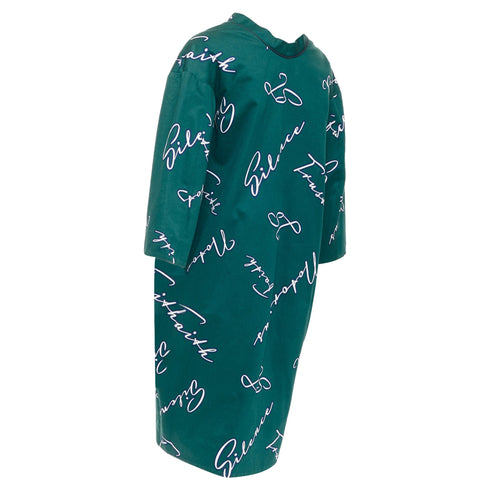 Women's Jil Sander cotton italic words graphic print dress