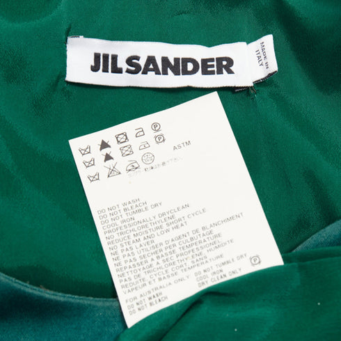 Women's Jil Sander cotton italic words graphic print dress