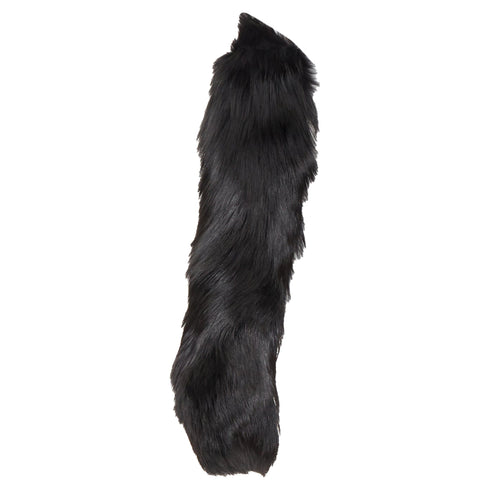 Balenciaga genuine fur chunky wool ribbed opera gloves