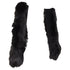 Balenciaga genuine fur chunky wool ribbed opera gloves