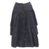 Women's Comme des Garcons grey wool corset lace tiered skirt