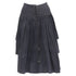 Women's Comme des Garcons grey wool corset lace tiered skirt