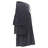 Women's Comme des Garcons grey wool corset lace tiered skirt