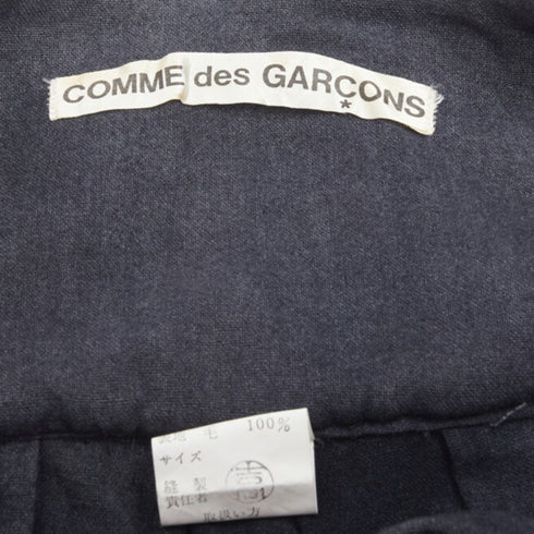 Women's Comme des Garcons grey wool corset lace tiered skirt