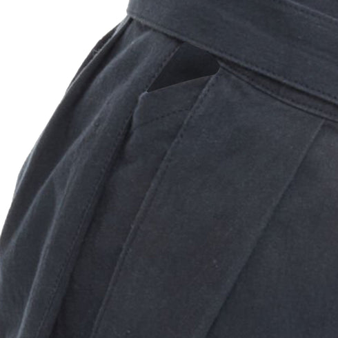 Women's Comme des Garcons double bow tie waist slim leg pants