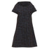 Women's Comme des Garcons pinstripe floral devore A line dress