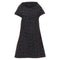 Women's Comme des Garcons pinstripe floral devore A line dress