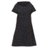 Women's Comme des Garcons pinstripe floral devore A line dress