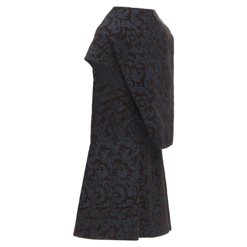 Women's Comme des Garcons pinstripe floral devore A line dress