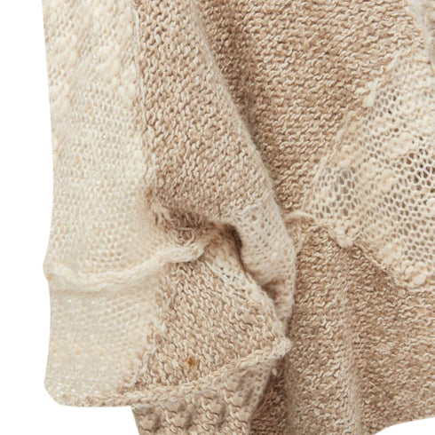 Women's Tricot Comme des Garcons crochet knit wool sweater