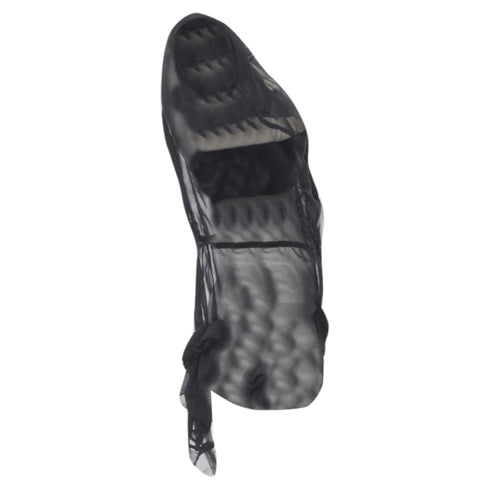 Women's Comme des Garcons velvet patchwork bumps sleeveless vest