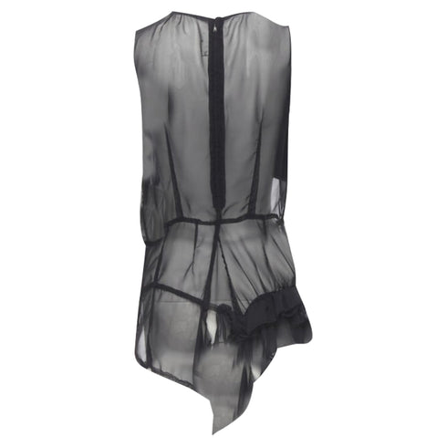 Women's Comme des Garcons velvet patchwork bumps sleeveless vest