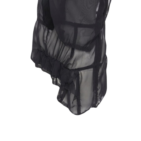Women's Comme des Garcons velvet patchwork bumps sleeveless vest