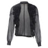 Women's Comme des Garcons sheer pleated ruffle bomber jacket