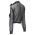 Women's Comme des Garcons sheer pleated ruffle bomber jacket