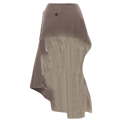 Women's Comme des Garcons patchwork inside out jacket skirt