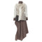 Women's Comme des Garcons patchwork inside out jacket skirt