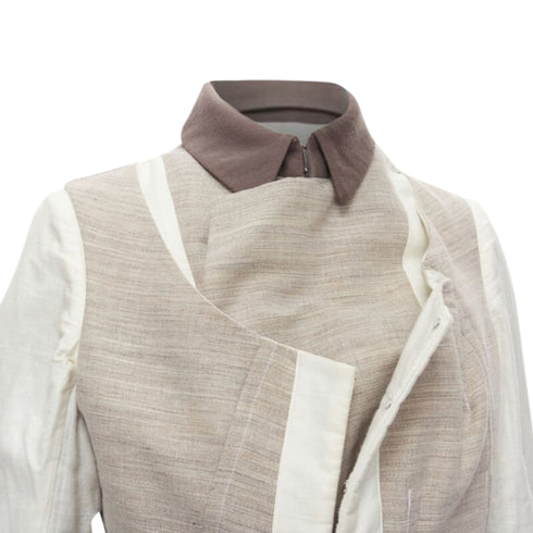 Women's Comme des Garcons patchwork inside out jacket skirt
