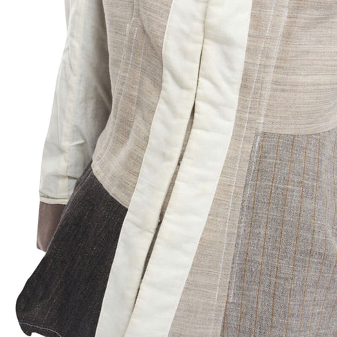 Women's Comme des Garcons patchwork inside out jacket skirt
