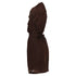 Women's Comme des Garcons velvet drawstring sash knee length skirt