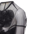 Women's Comme des Garcons pleated fan ruffle sheer top