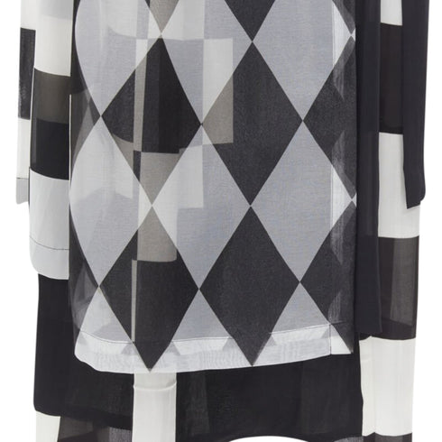 Women's Comme des Garcons chessboard checkered bomber skirt