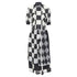 Women's Comme des Garcons chessboard checkered bomber skirt