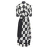 Women's Comme des Garcons chessboard checkered bomber skirt