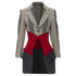 Women's Comme des Garcons tweed velvet jacquard blazer
