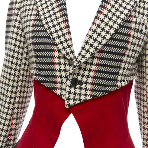 Women's Comme des Garcons tweed velvet jacquard blazer