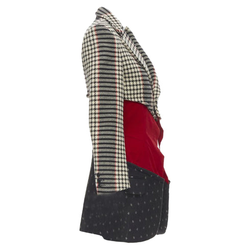Women's Comme des Garcons tweed velvet jacquard blazer