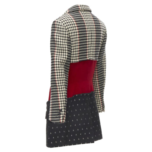 Women's Comme des Garcons tweed velvet jacquard blazer
