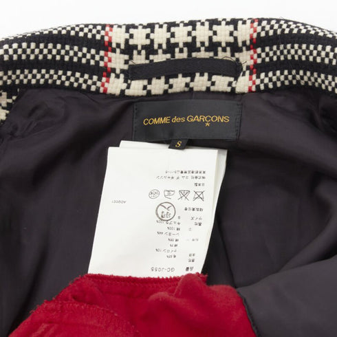 Women's Comme des Garcons tweed velvet jacquard blazer