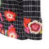 Women's Kenzo grid check wool floral embroidered jacket