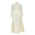 Women's Zimmermann ruffle trim linen silk midi dress