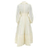 Women's Zimmermann ruffle trim linen silk midi dress