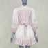 Women's Zimmermann micro flower print linen mini dress