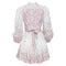 Women's Zimmermann micro flower print linen mini dress