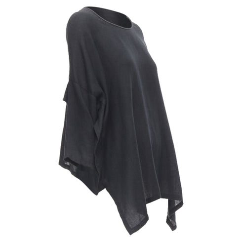 Women's Comme des Garcons linen square shorter back loose top
