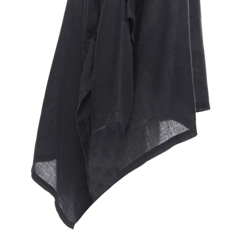 Women's Comme des Garcons linen square shorter back loose top