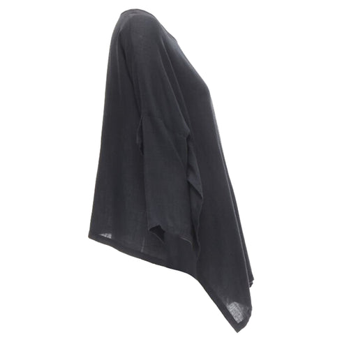 Women's Comme des Garcons linen square shorter back loose top
