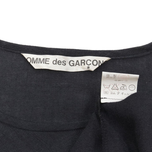 Women's Comme des Garcons linen square shorter back loose top