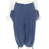 Women's Comme des Garcons washed denim cargo bubble jeans