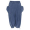 Women's Comme des Garcons washed denim cargo bubble jeans
